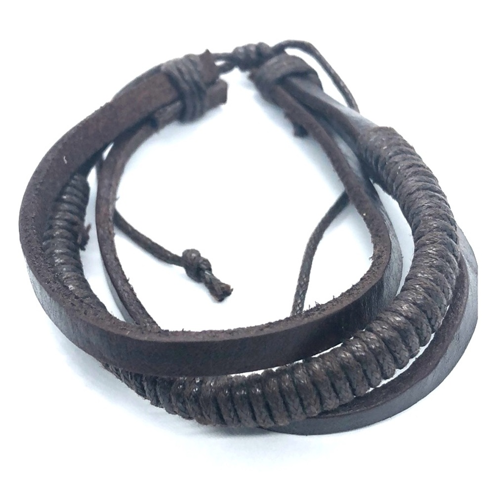 Dark Brown Leather Bracelet